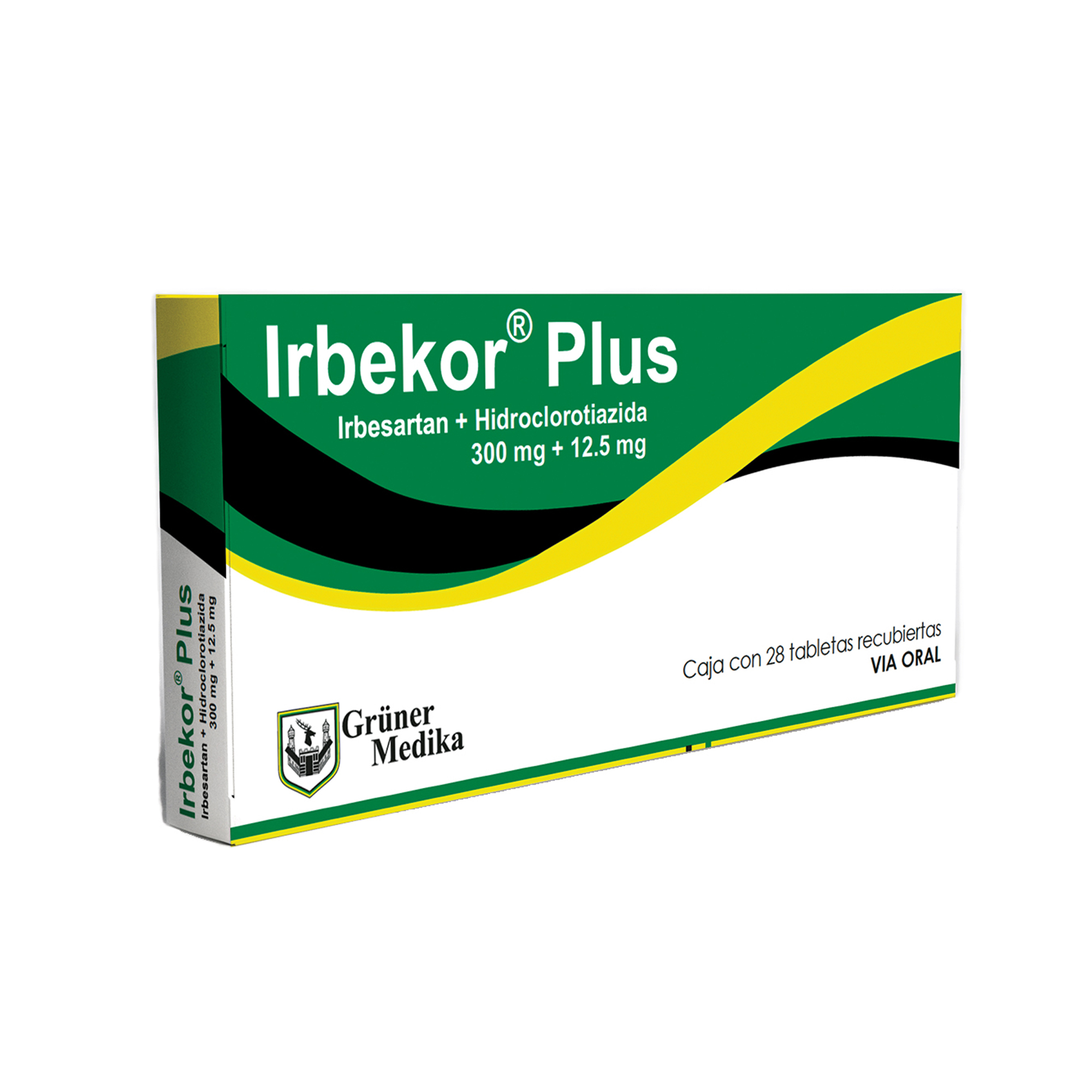 Irbekor PLUS 300mg + 12.5 mg x 28 Tabs.